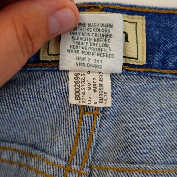 L.L. Bean Classic Fit Blue Denim High Rise Jeans 44 / 29 Tagged 44 / 30 - Picture 9 of 9